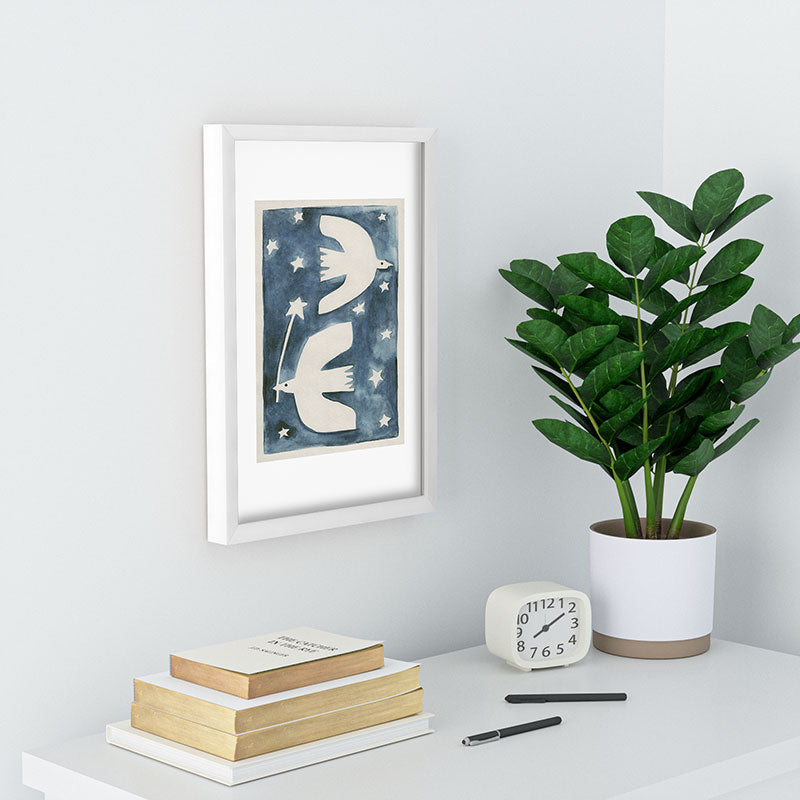Alisa Galitsyna Celestial Birds V2 Recessed Framing Rectangle