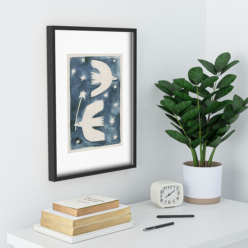Alisa Galitsyna Celestial Birds V2 Recessed Framing Rectangle