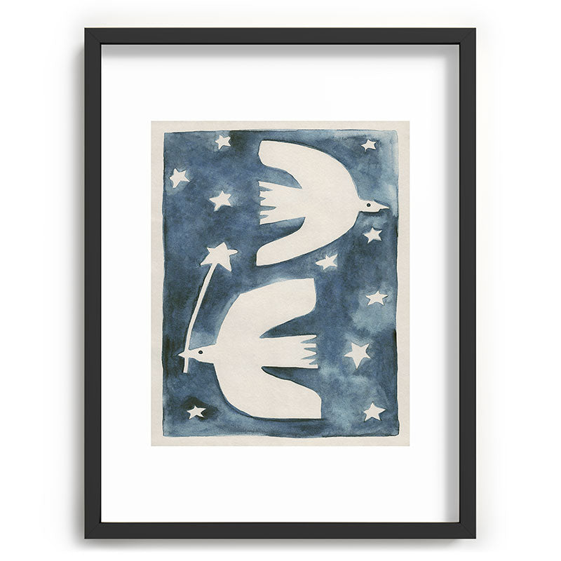 Alisa Galitsyna Celestial Birds V2 Recessed Framing Rectangle