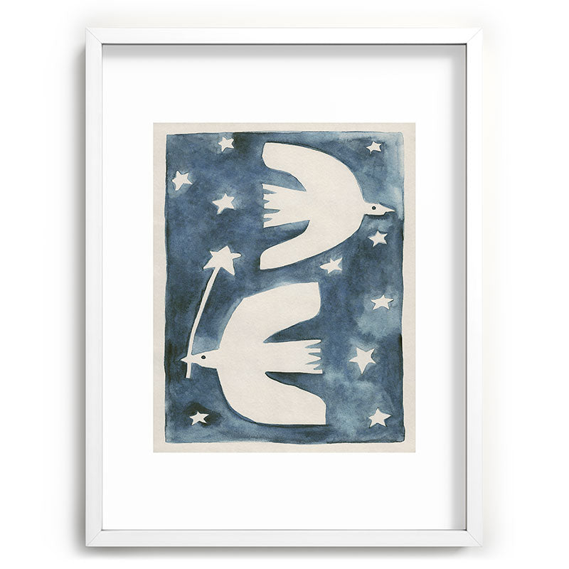 Alisa Galitsyna Celestial Birds V2 Recessed Framing Rectangle
