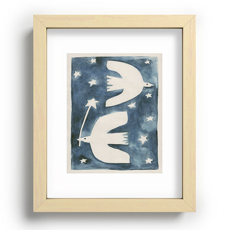 Alisa Galitsyna Celestial Birds V2 Recessed Framing Rectangle