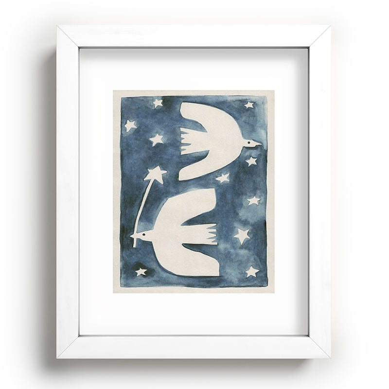 Alisa Galitsyna Celestial Birds V2 Recessed Framing Rectangle