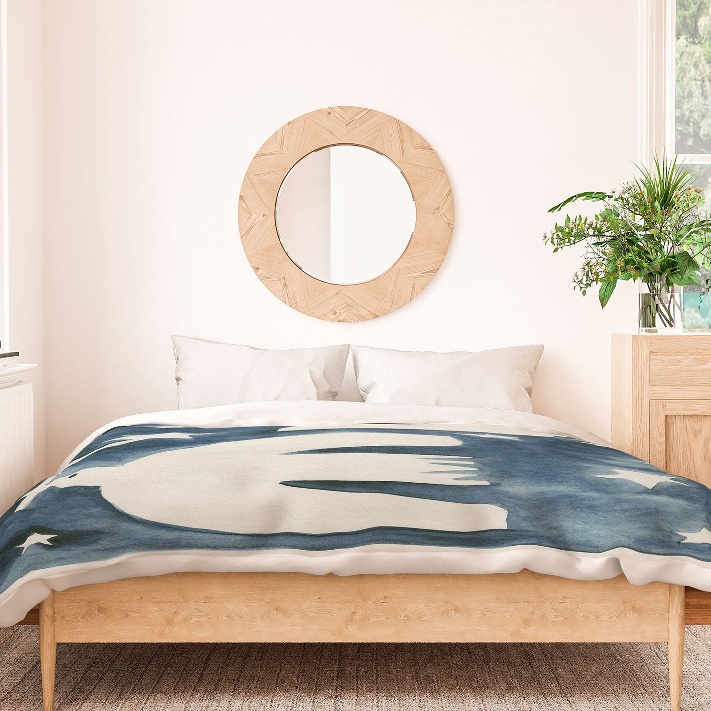 Alisa Galitsyna Celestial Birds V2 Duvet Cover