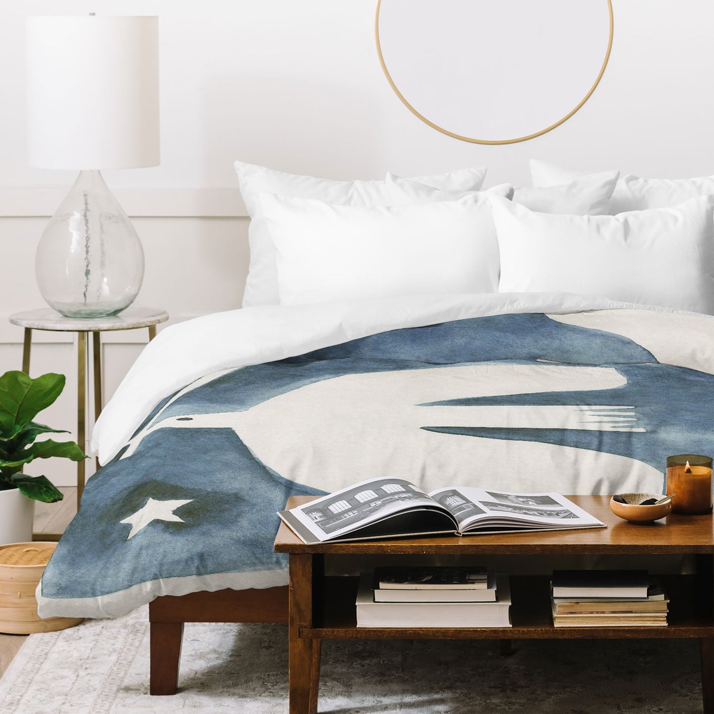 Alisa Galitsyna Celestial Birds V2 Duvet Cover