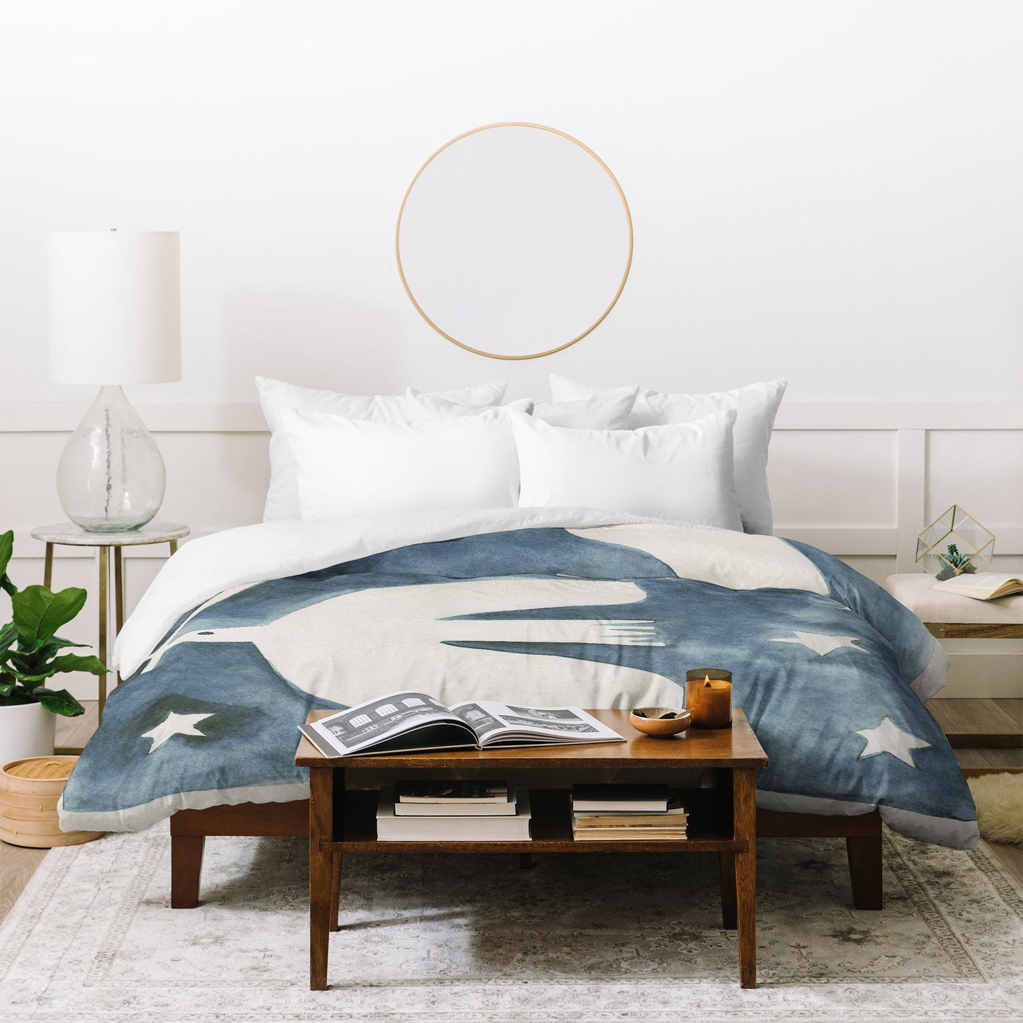 Alisa Galitsyna Celestial Birds V2 Duvet Cover