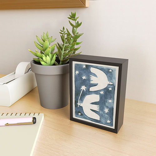 Alisa Galitsyna Celestial Birds V2 Framed Mini Art Print