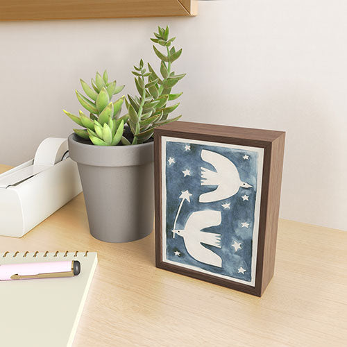 Alisa Galitsyna Celestial Birds V2 Framed Mini Art Print