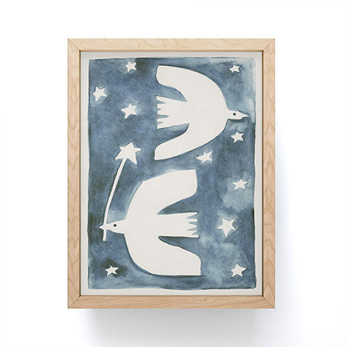 Alisa Galitsyna Celestial Birds V2 Framed Mini Art Print
