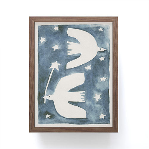 Alisa Galitsyna Celestial Birds V2 Framed Mini Art Print