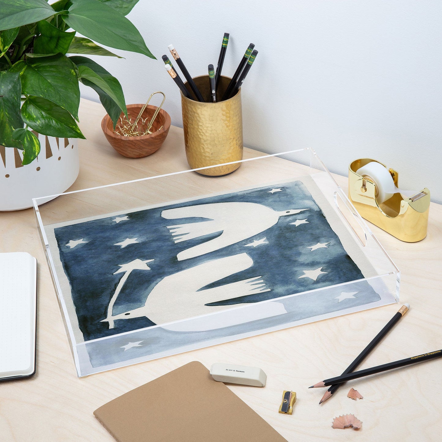 Alisa Galitsyna Celestial Birds V2 Acrylic Tray