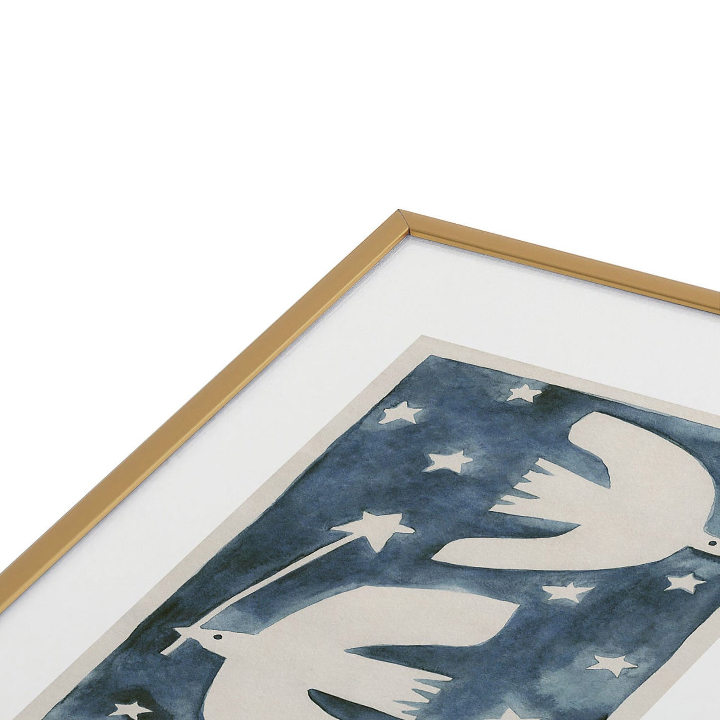 Alisa Galitsyna Celestial Birds V2 Metal Framed Art Print