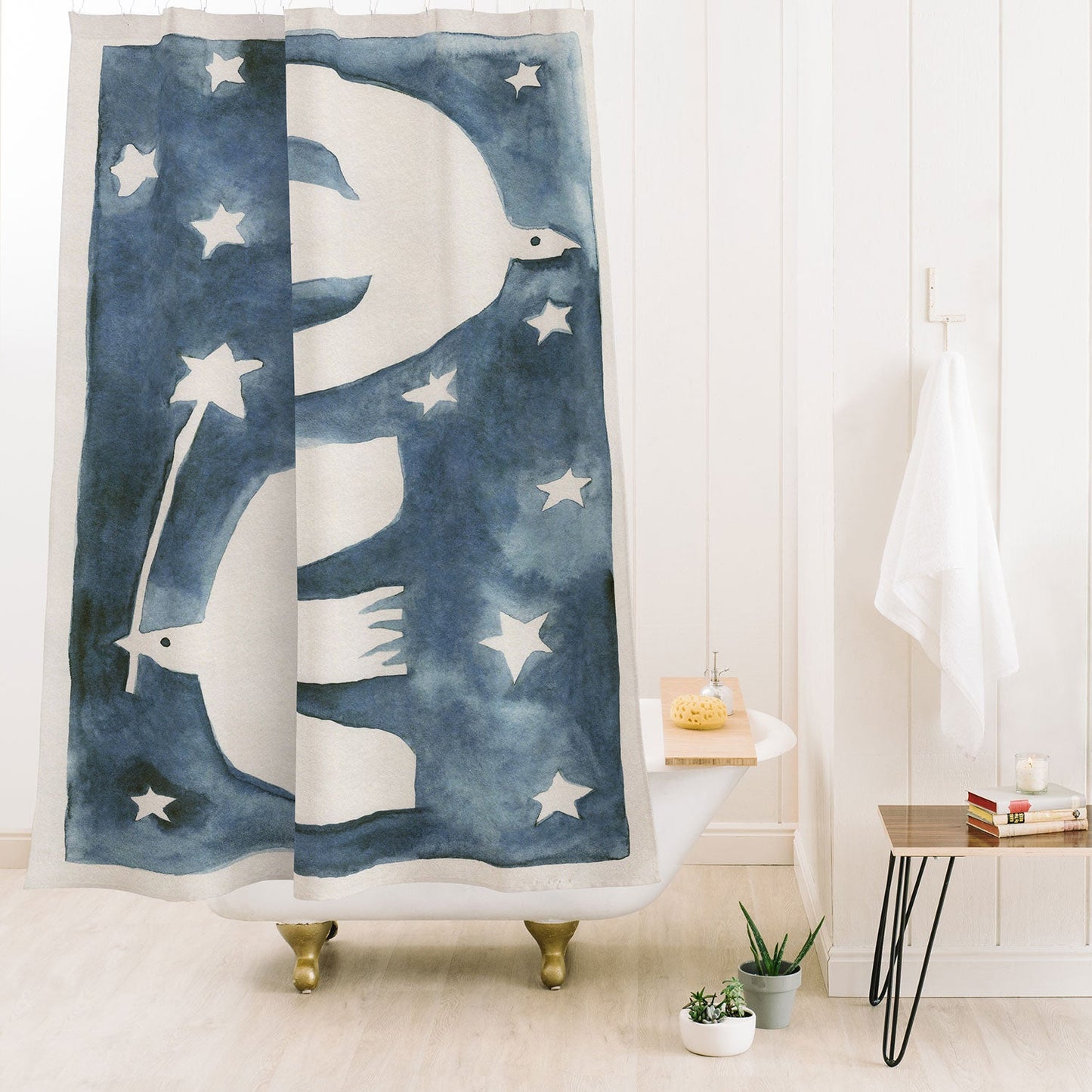 Alisa Galitsyna Celestial Birds V2 Shower Curtain