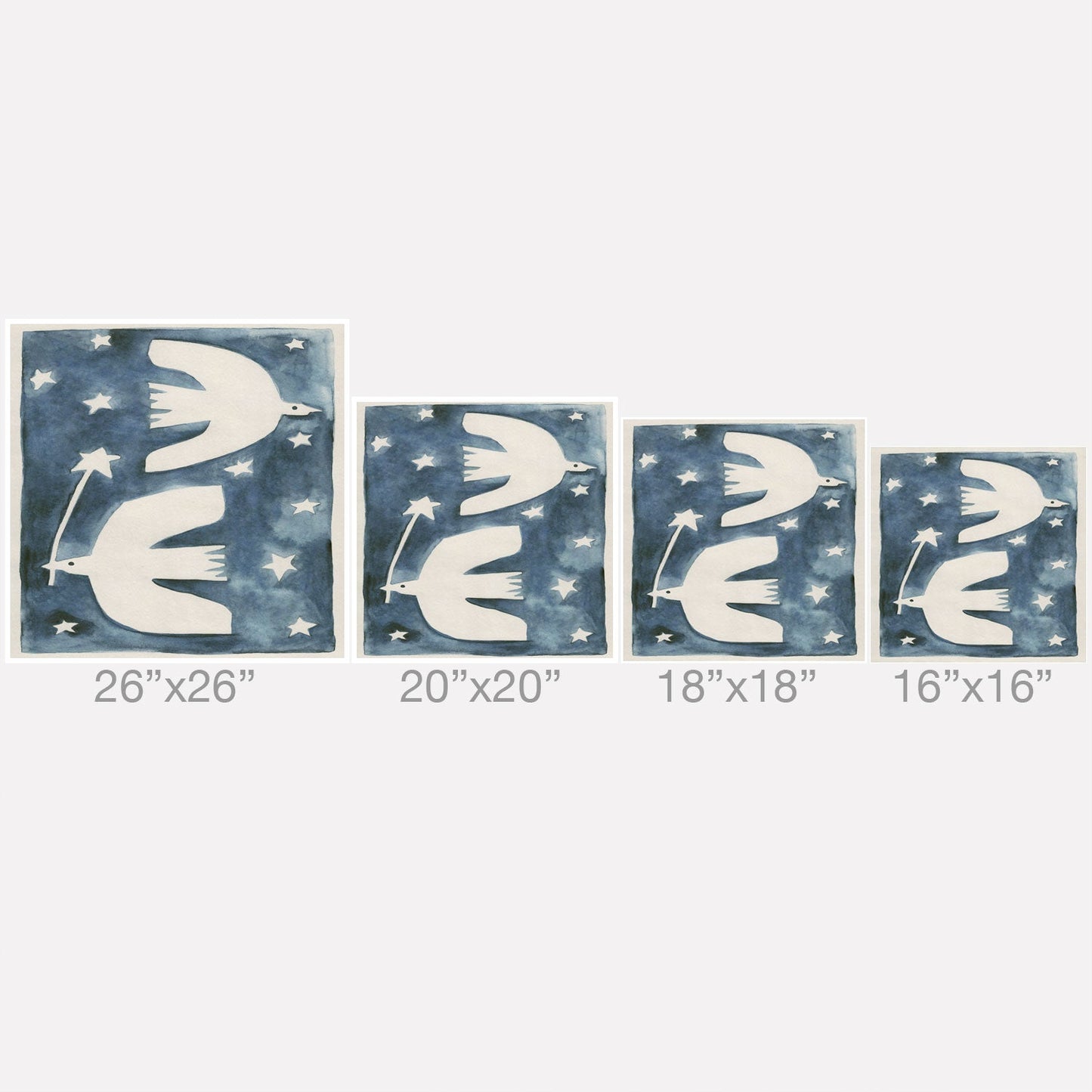 Alisa Galitsyna Celestial Birds V2 Outdoor Throw Pillow