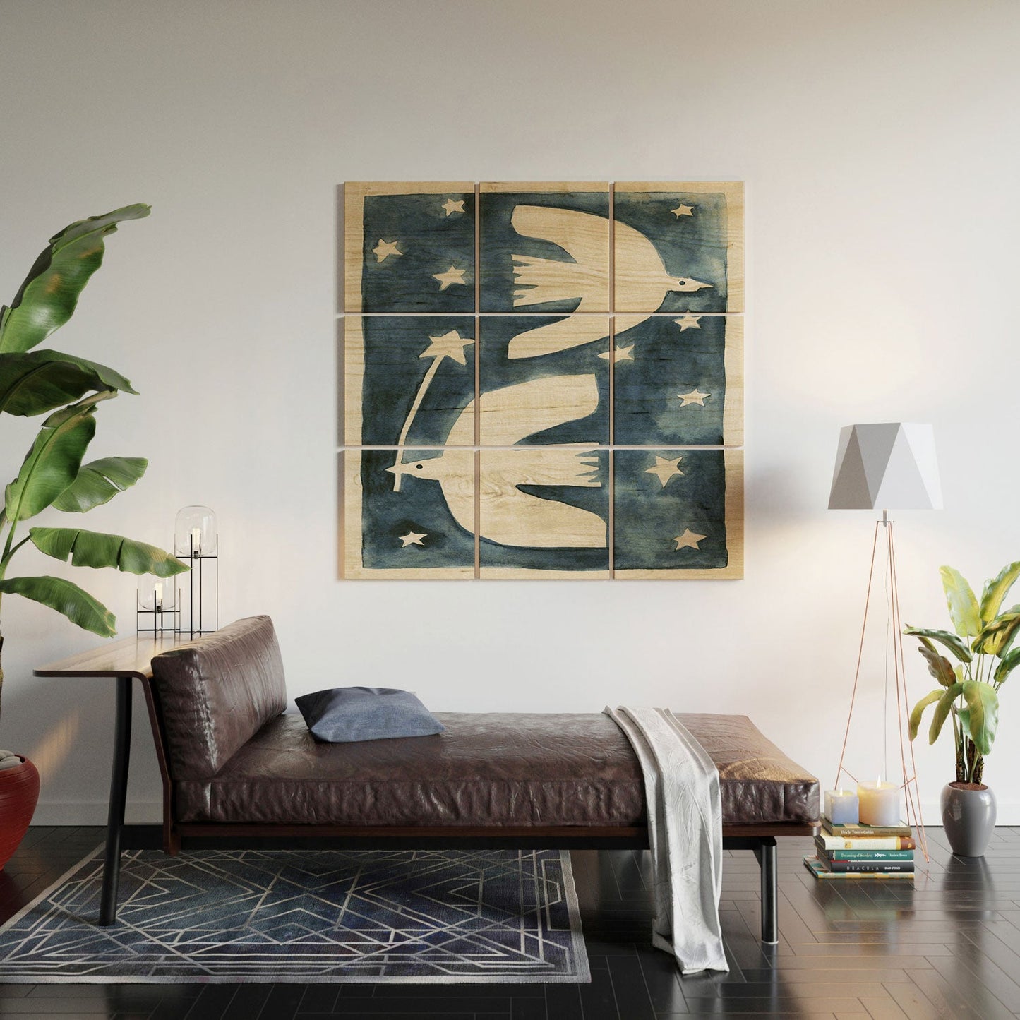 Alisa Galitsyna Celestial Birds V2 Wood Wall Mural