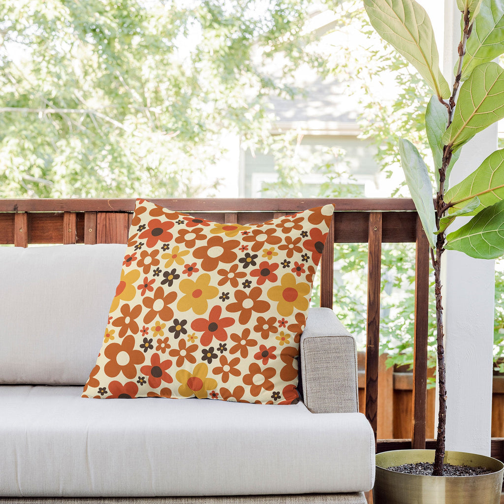 Alisa Galitsyna Flower Power 3 Outdoor Throw Pillow