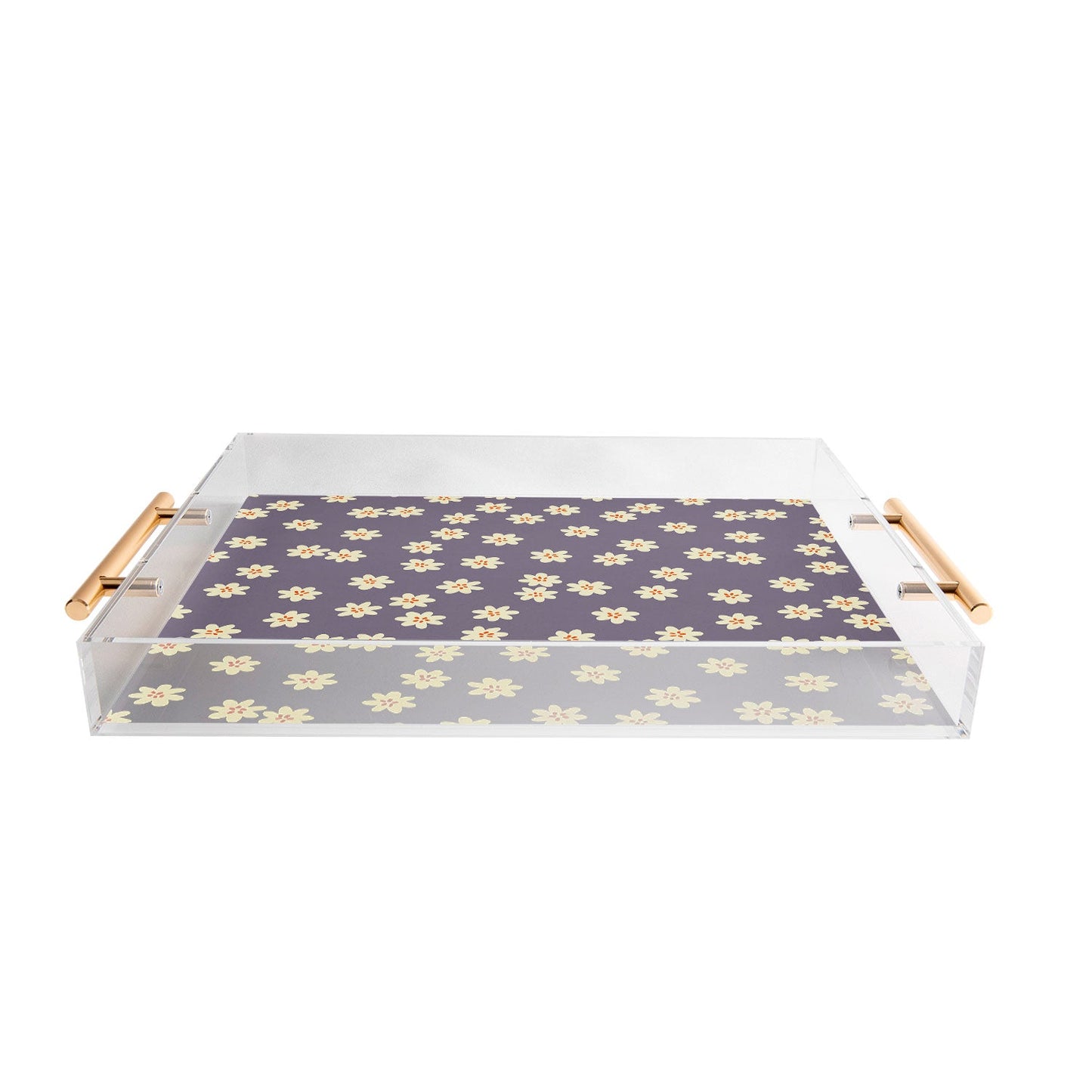 Alisa Galitsyna Lavender Tiny Flowers Acrylic Tray