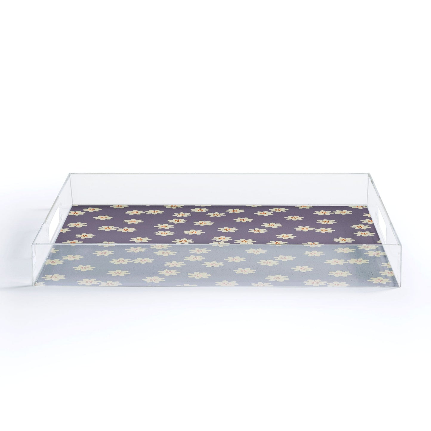 Alisa Galitsyna Lavender Tiny Flowers Acrylic Tray