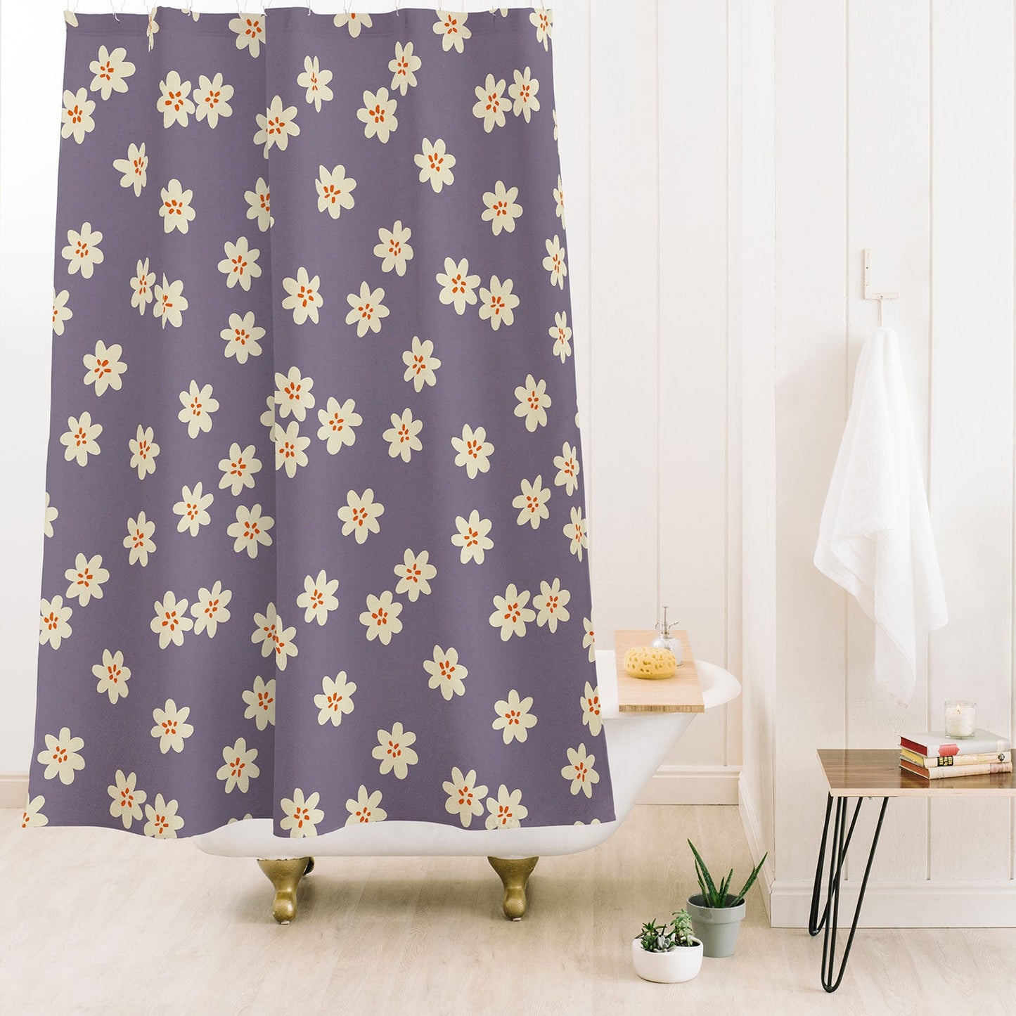 Alisa Galitsyna Lavender Tiny Flowers Shower Curtain