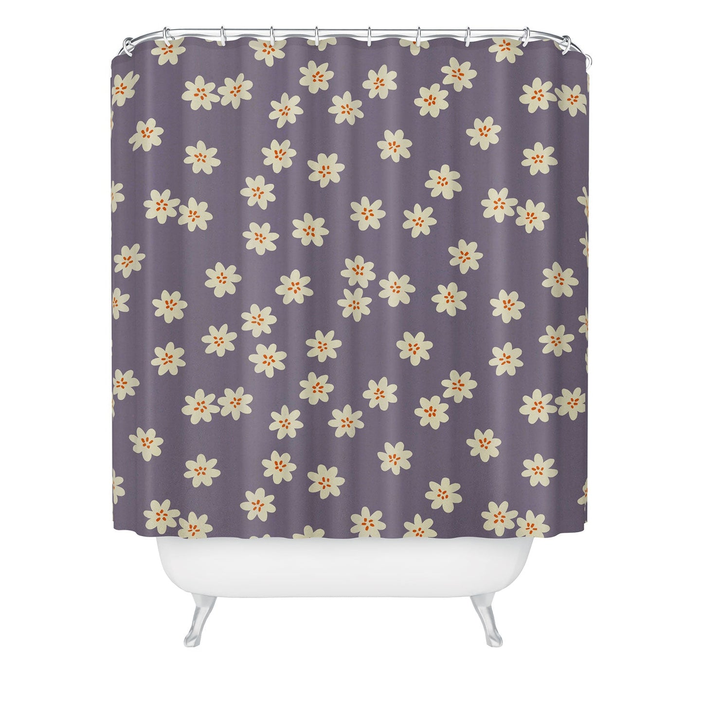 Alisa Galitsyna Lavender Tiny Flowers Shower Curtain