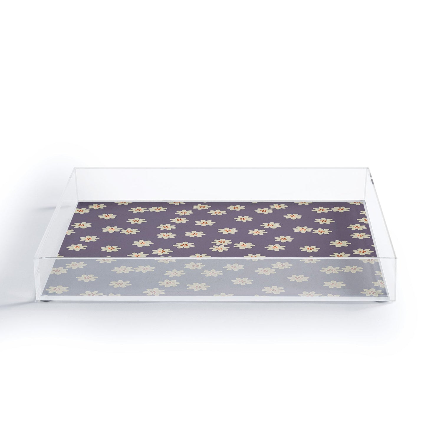 Alisa Galitsyna Lavender Tiny Flowers Acrylic Tray