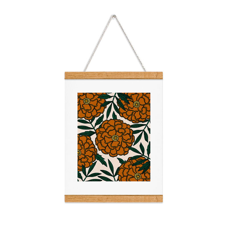 Alisa Galitsyna Orange Marigolds Art Print