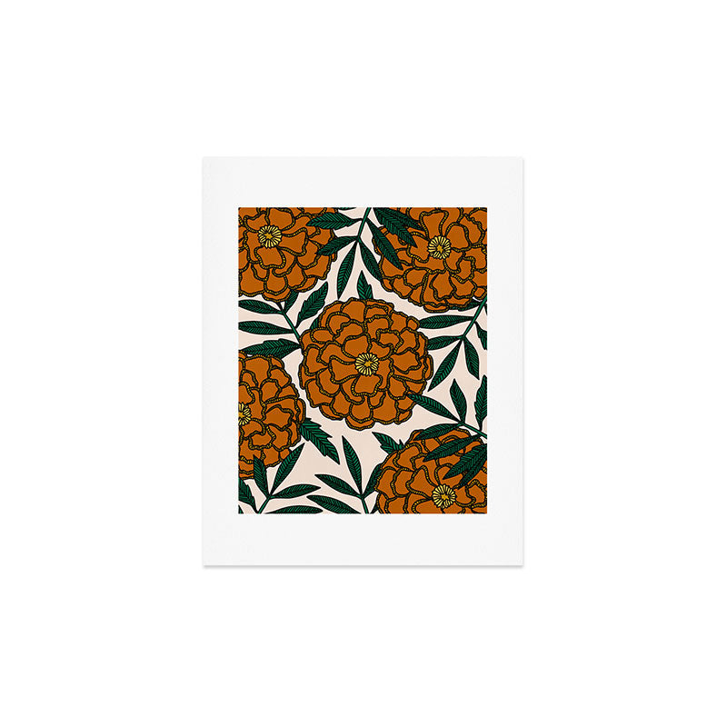 Alisa Galitsyna Orange Marigolds Art Print