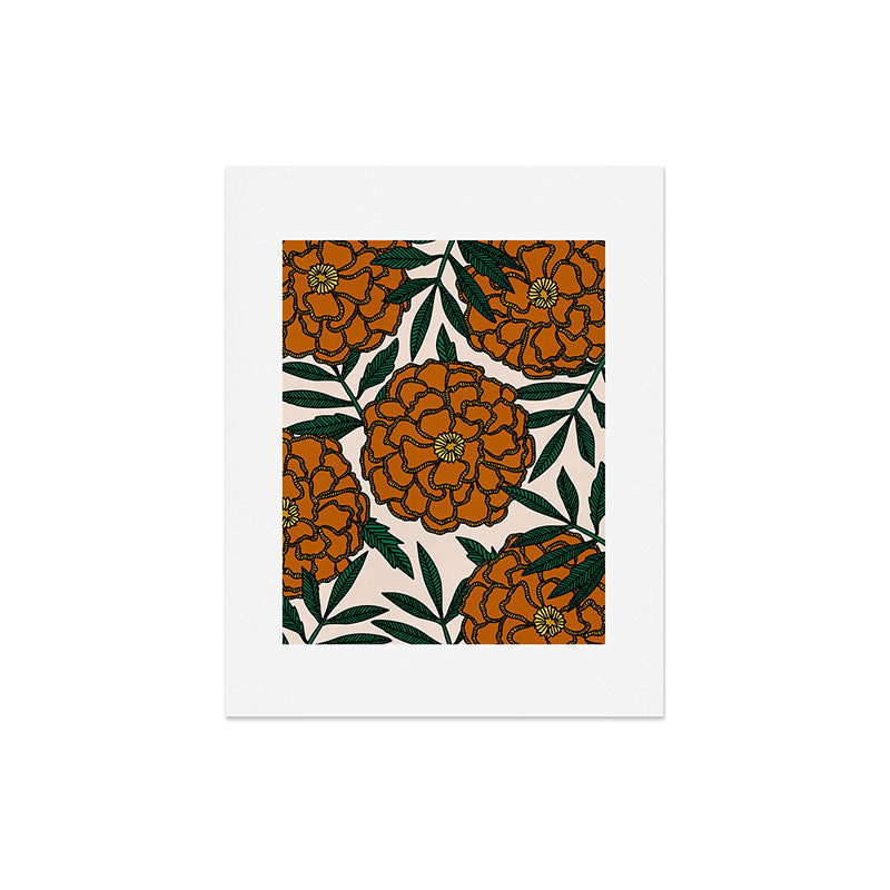 Alisa Galitsyna Orange Marigolds Art Print