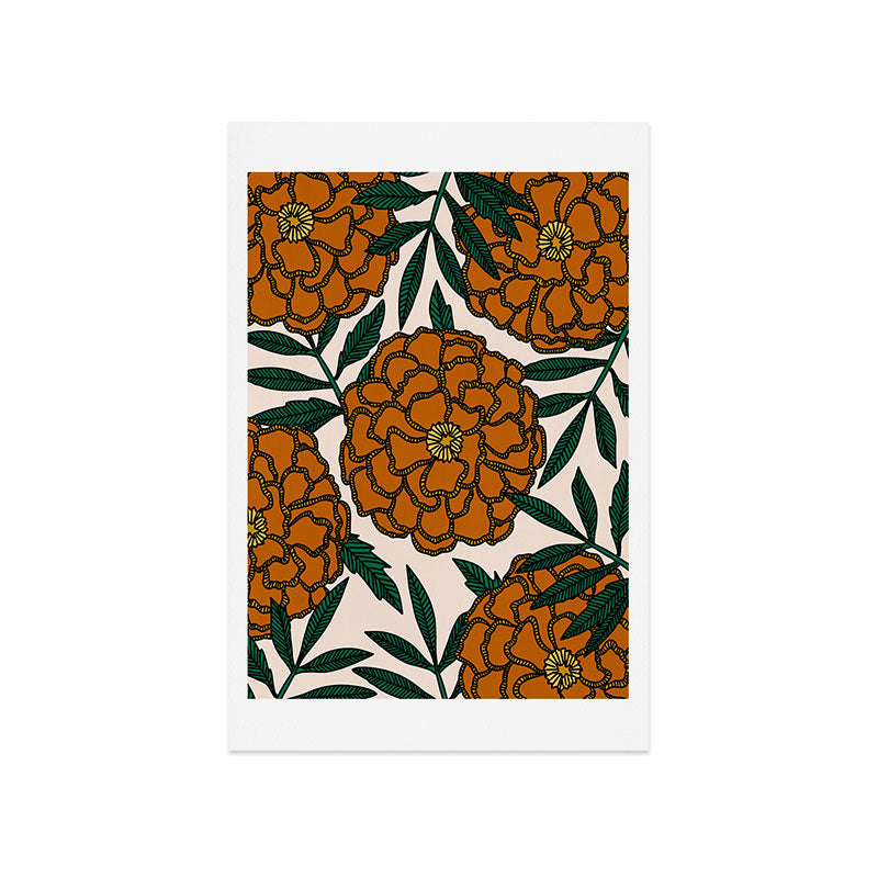 Alisa Galitsyna Orange Marigolds Art Print