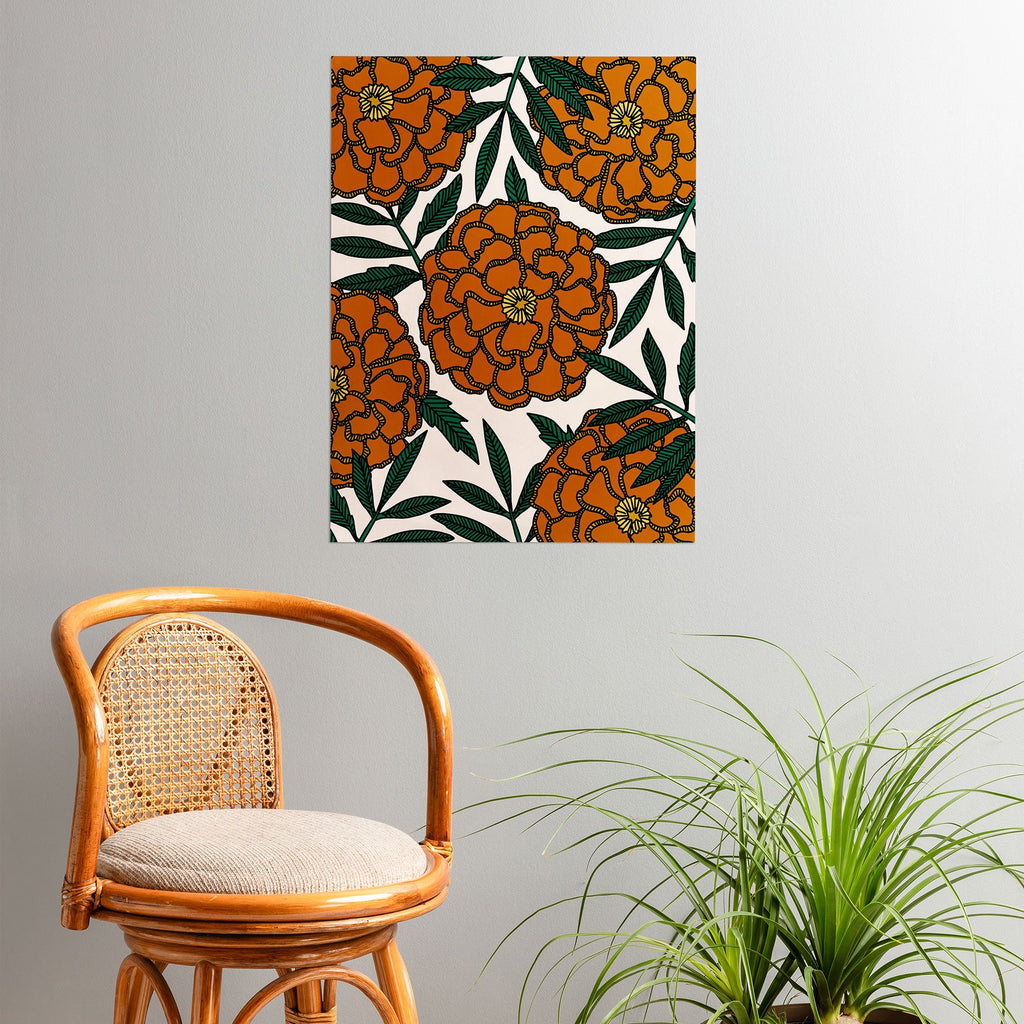 Alisa Galitsyna Orange Marigolds Poster
