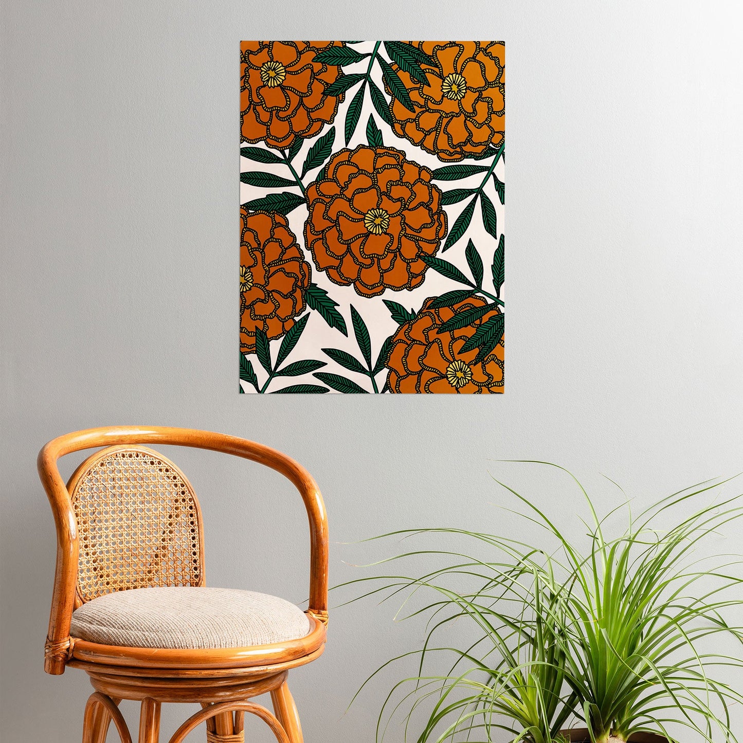 Alisa Galitsyna Orange Marigolds Poster