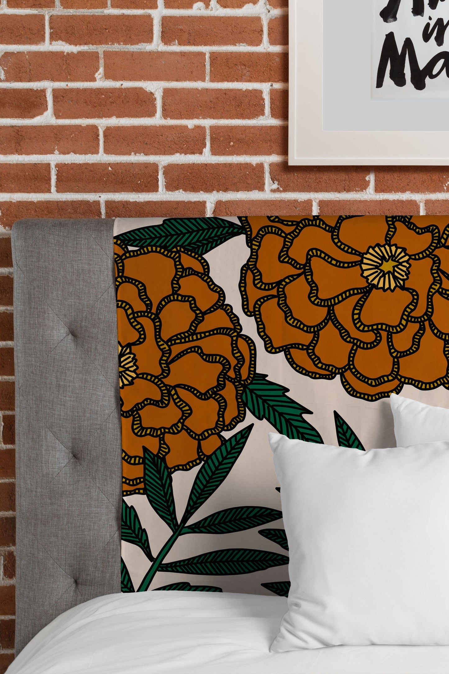 Alisa Galitsyna Orange Marigolds Tapestry