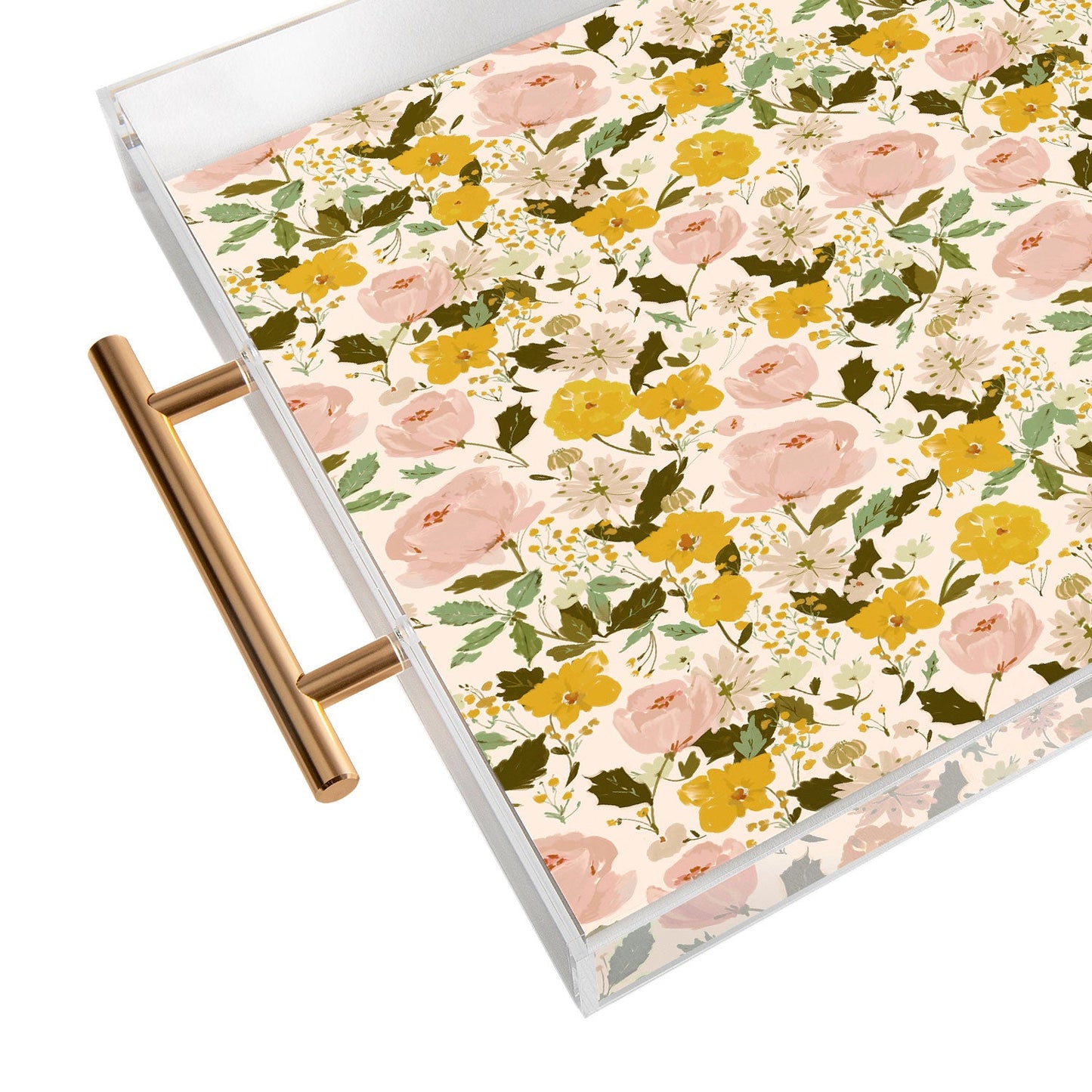 alison janssen Alices vintage garden Acrylic Tray