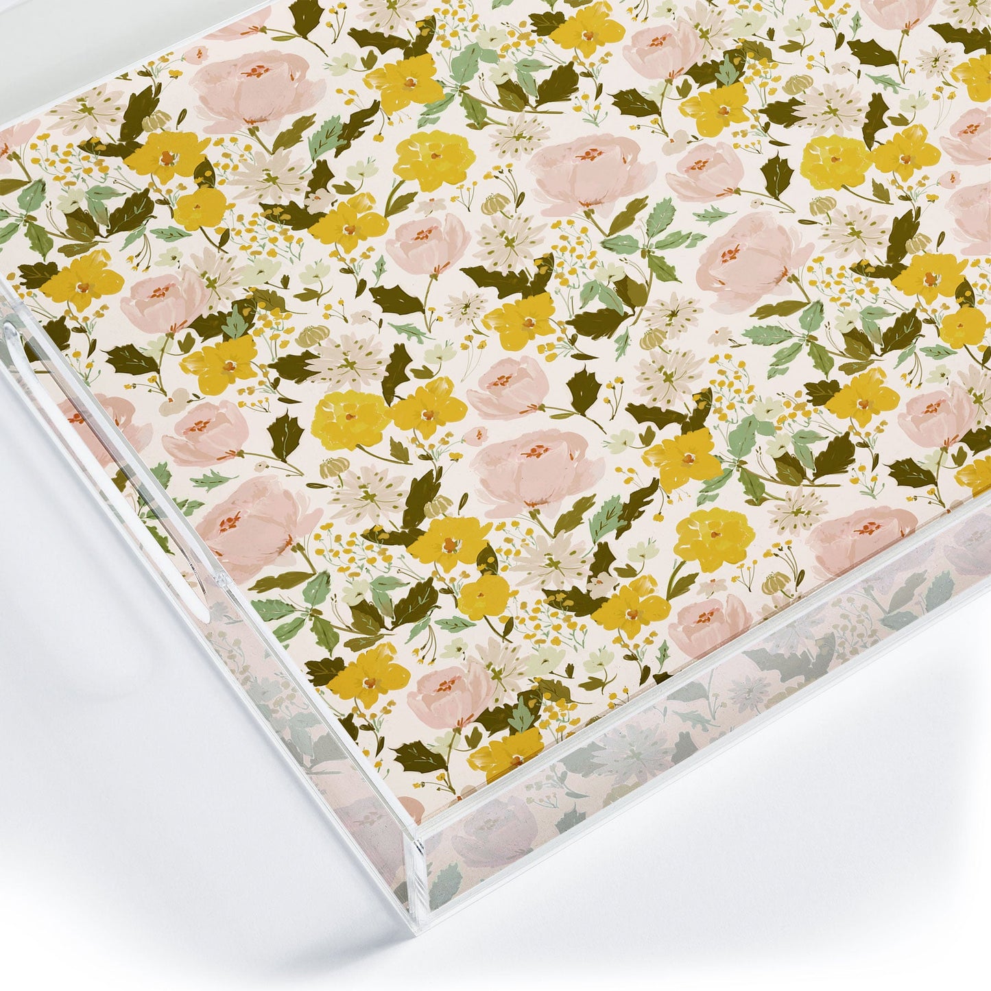 alison janssen Alices vintage garden Acrylic Tray