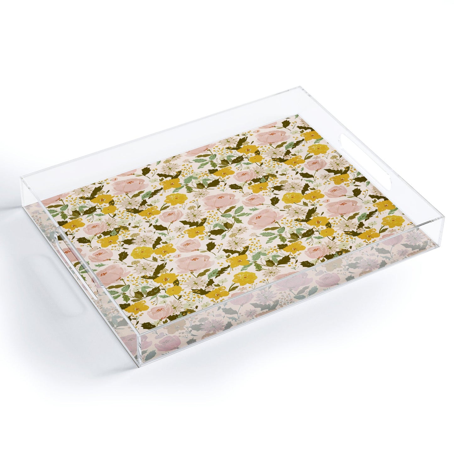 alison janssen Alices vintage garden Acrylic Tray