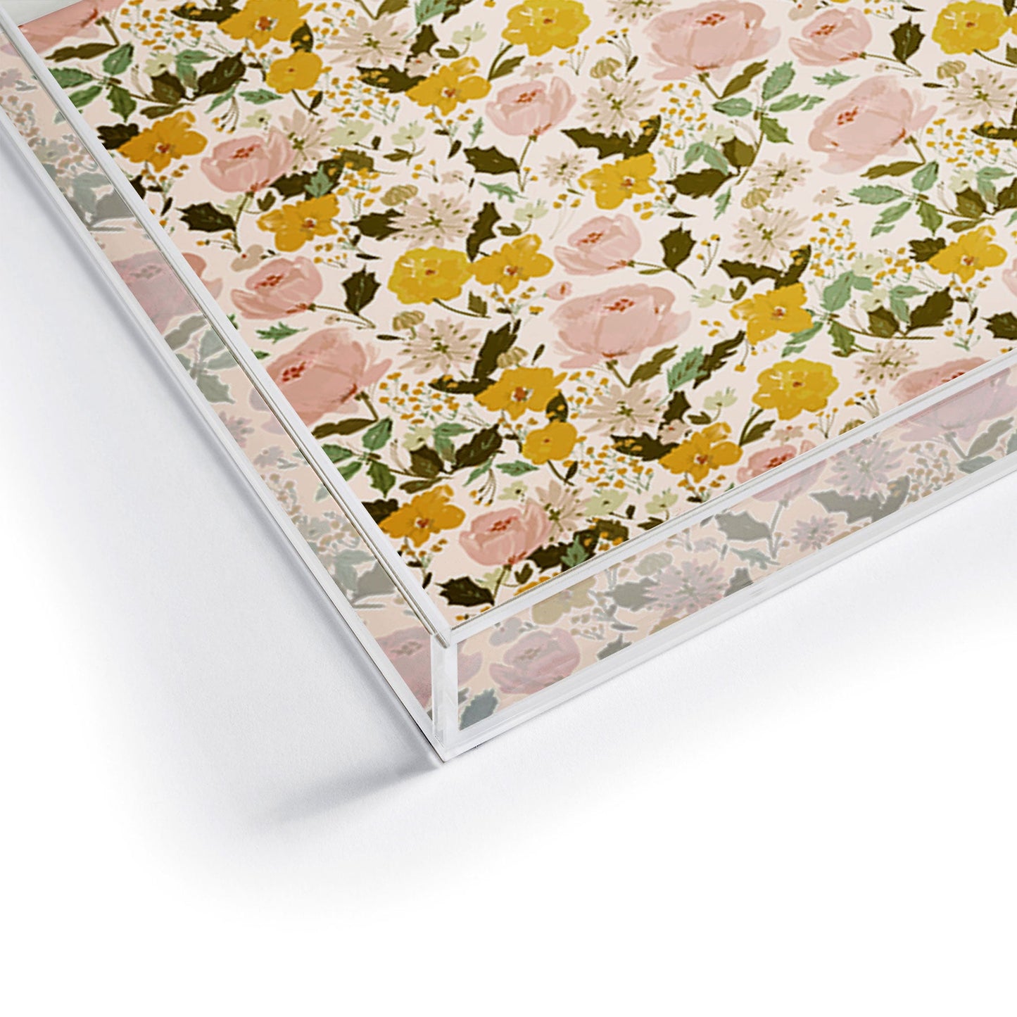 alison janssen Alices vintage garden Acrylic Tray