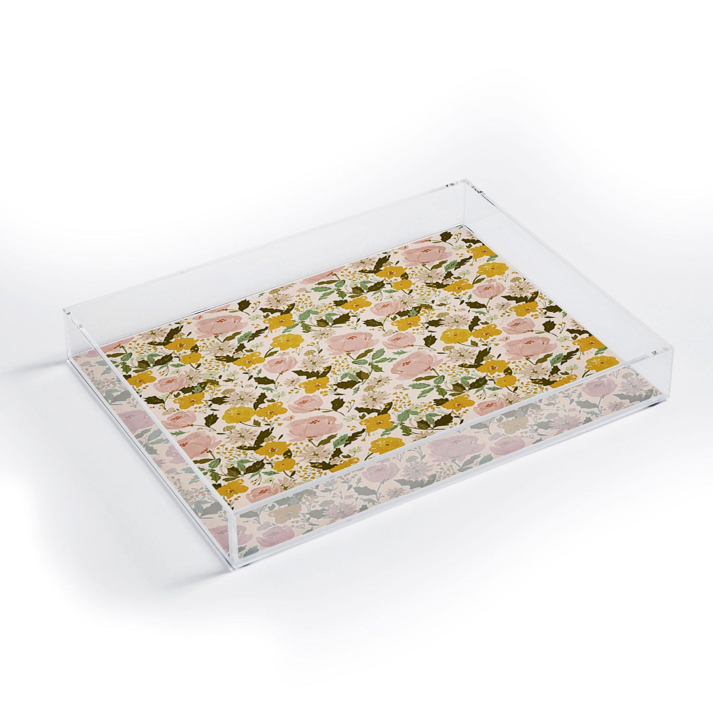 alison janssen Alices vintage garden Acrylic Tray