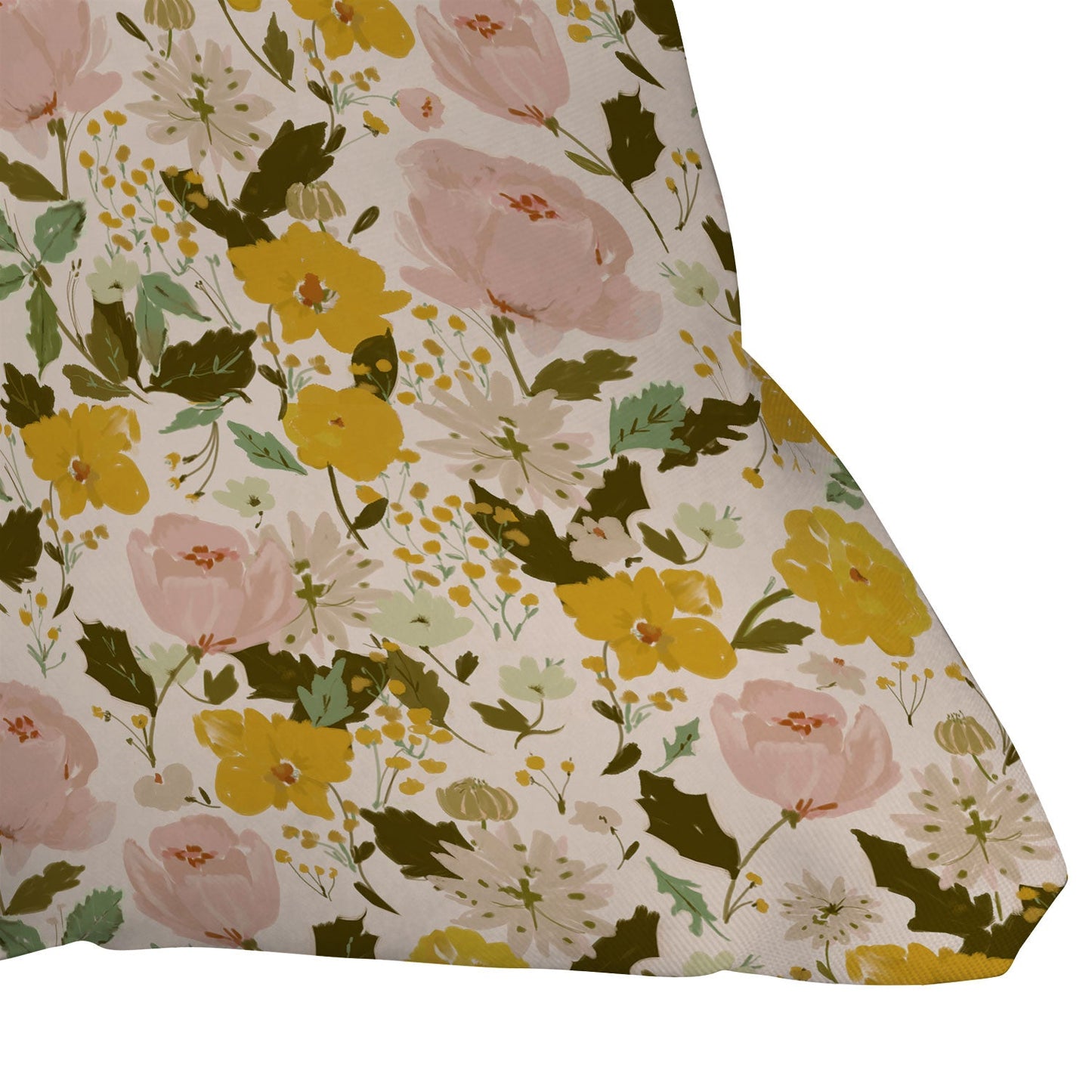 alison janssen Alices vintage garden Throw Pillow