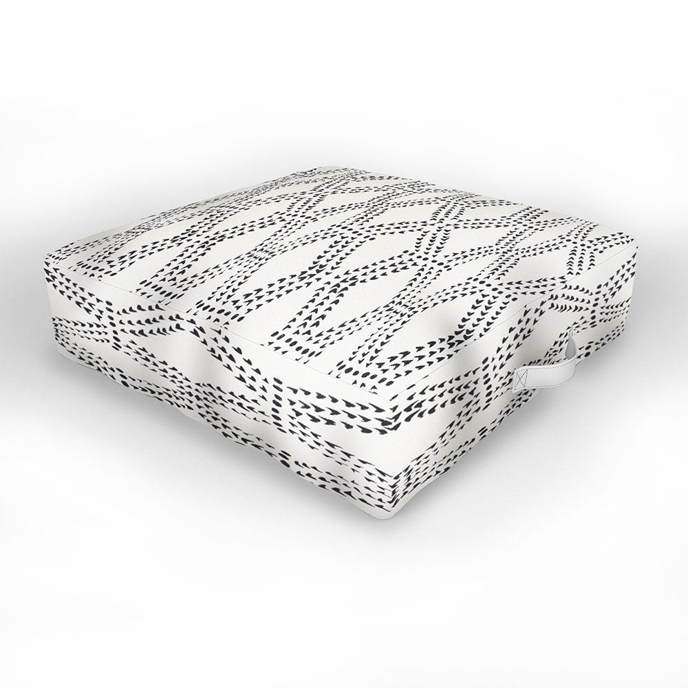 alison janssen Cleo boho diamond Outdoor Floor Cushion