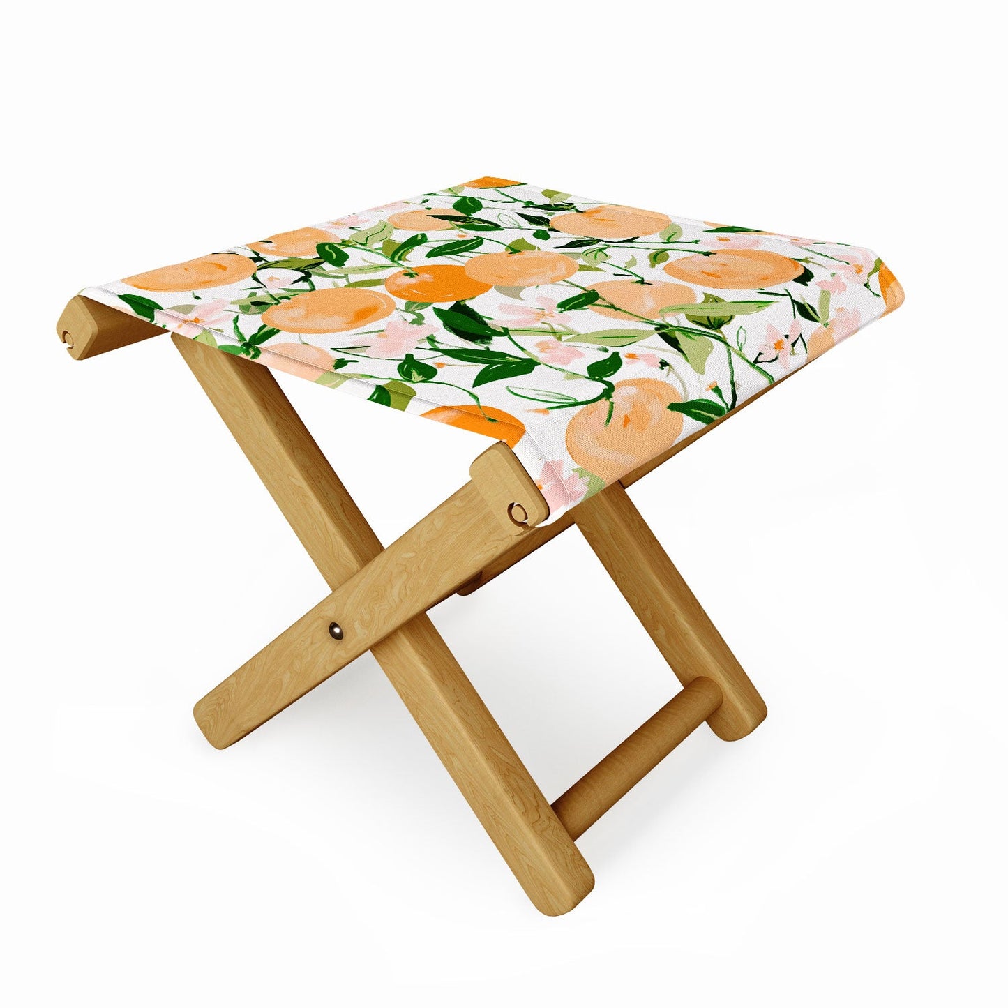 alison janssen Spring Clementines Folding Stool