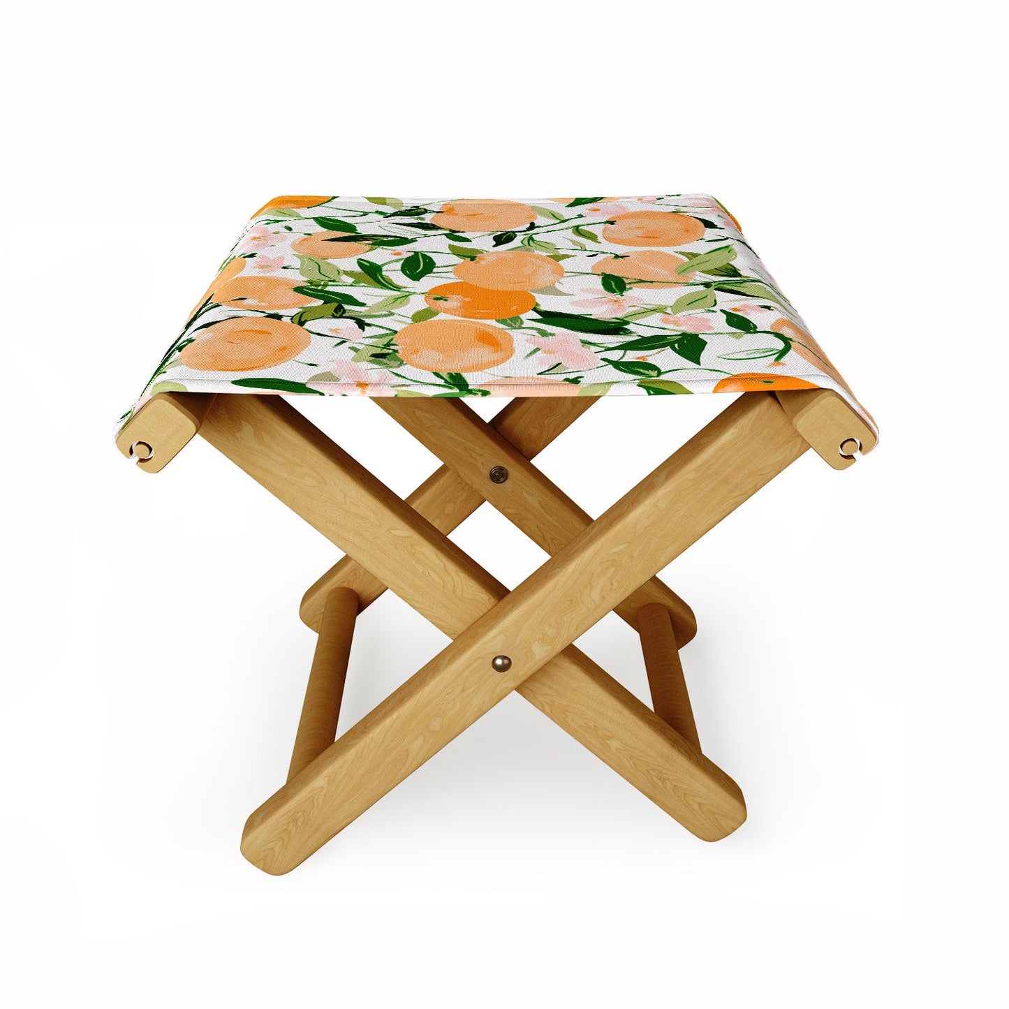 alison janssen Spring Clementines Folding Stool