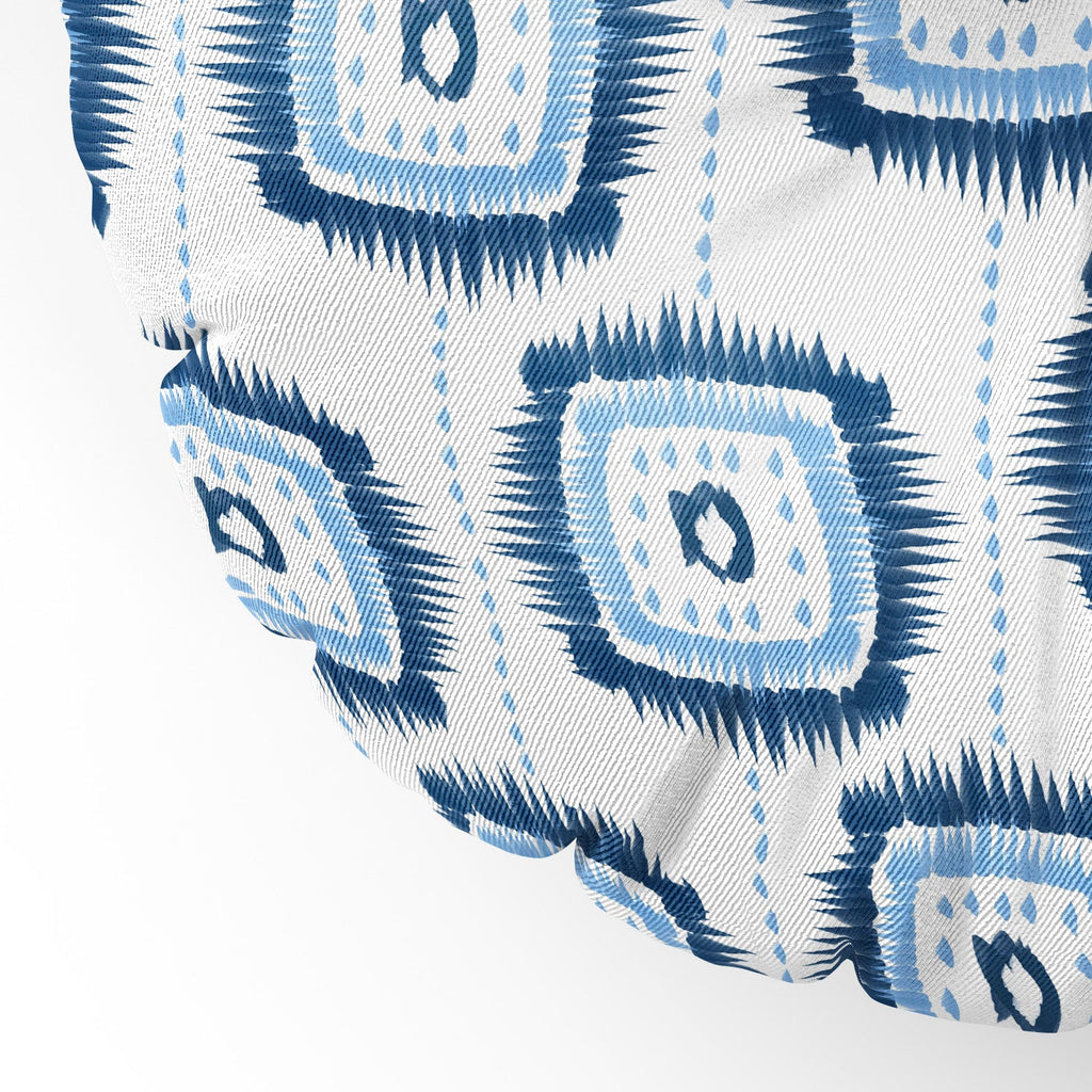 Allyson Johnson Authentic Blues Floor Pillow Round