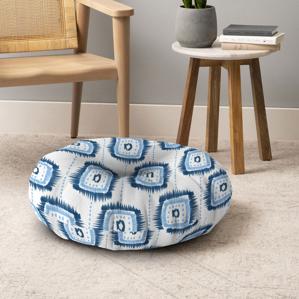 Allyson Johnson Authentic Blues Floor Pillow Round