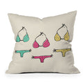 Allyson Johnson Bikini Outdoor Throw Pillow