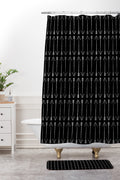 Allyson Johnson Black Arrows Shower Curtain And Mat