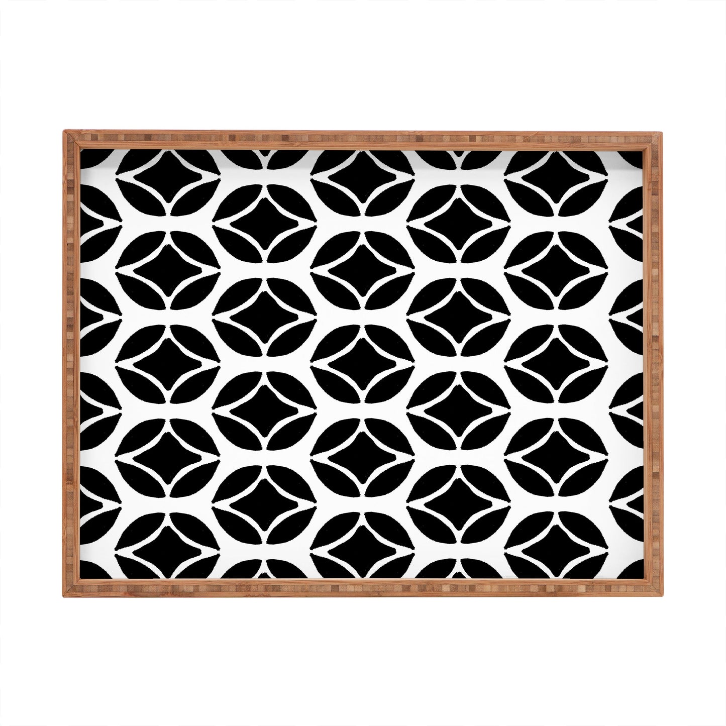 Allyson Johnson Bohemian Mod Black Rectangular Tray