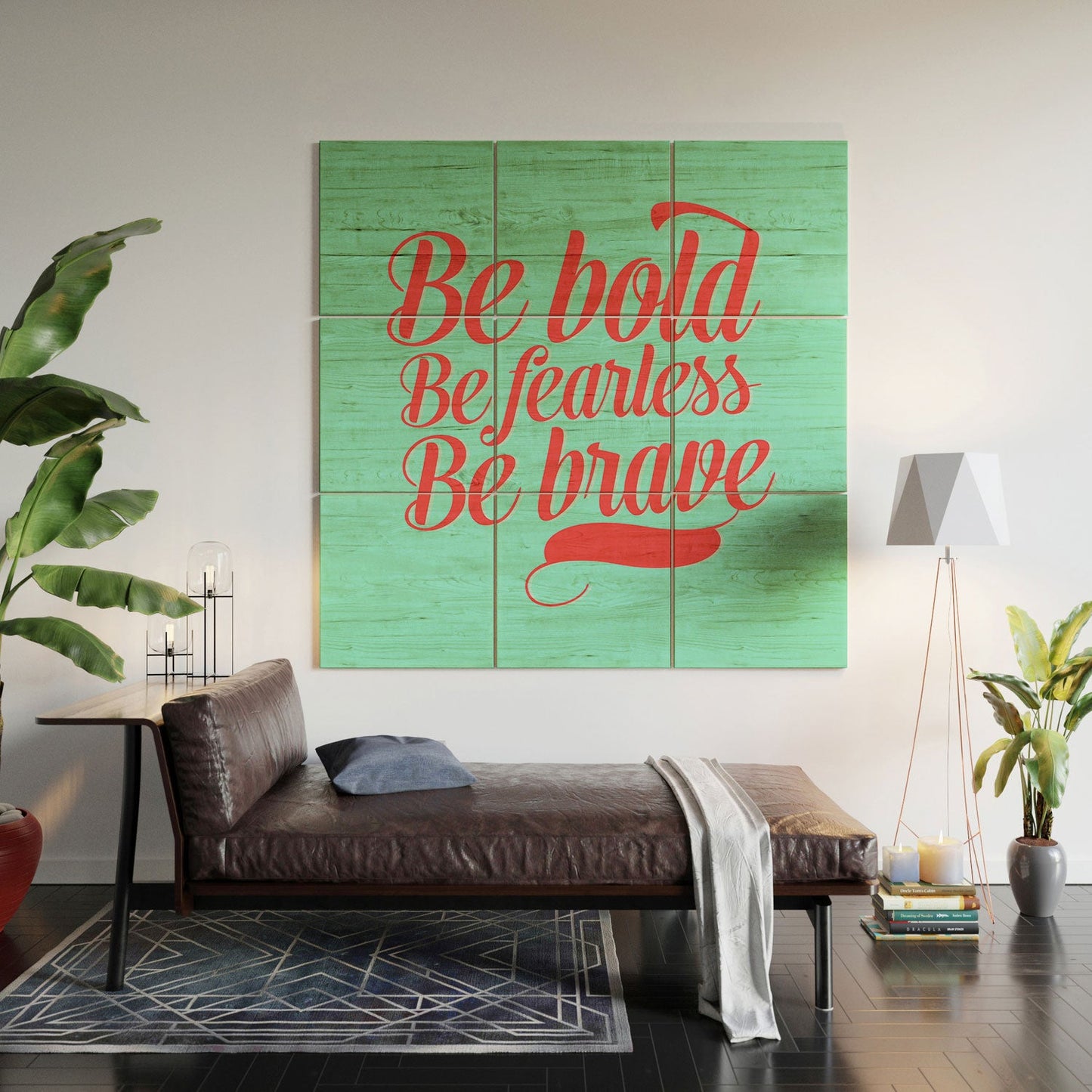 Allyson Johnson Bold And Brave Wood Wall Mural