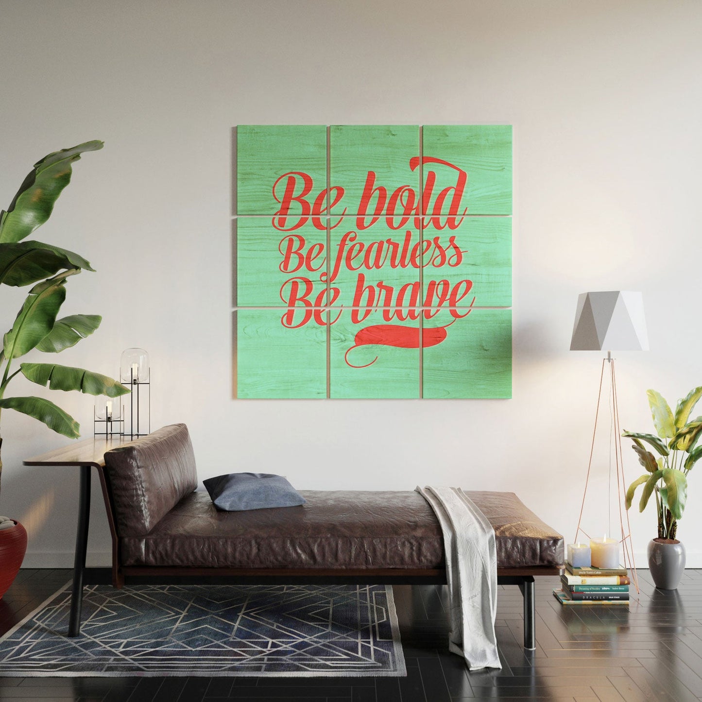 Allyson Johnson Bold And Brave Wood Wall Mural