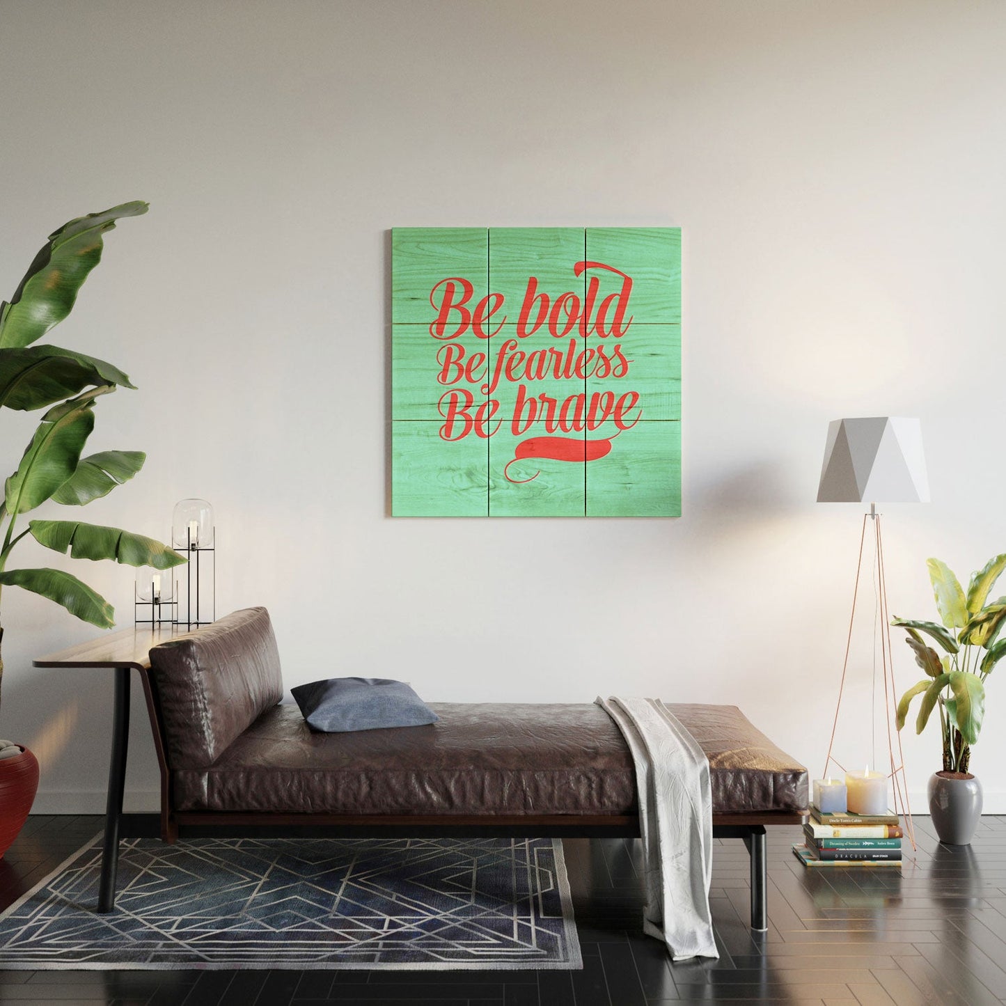 Allyson Johnson Bold And Brave Wood Wall Mural
