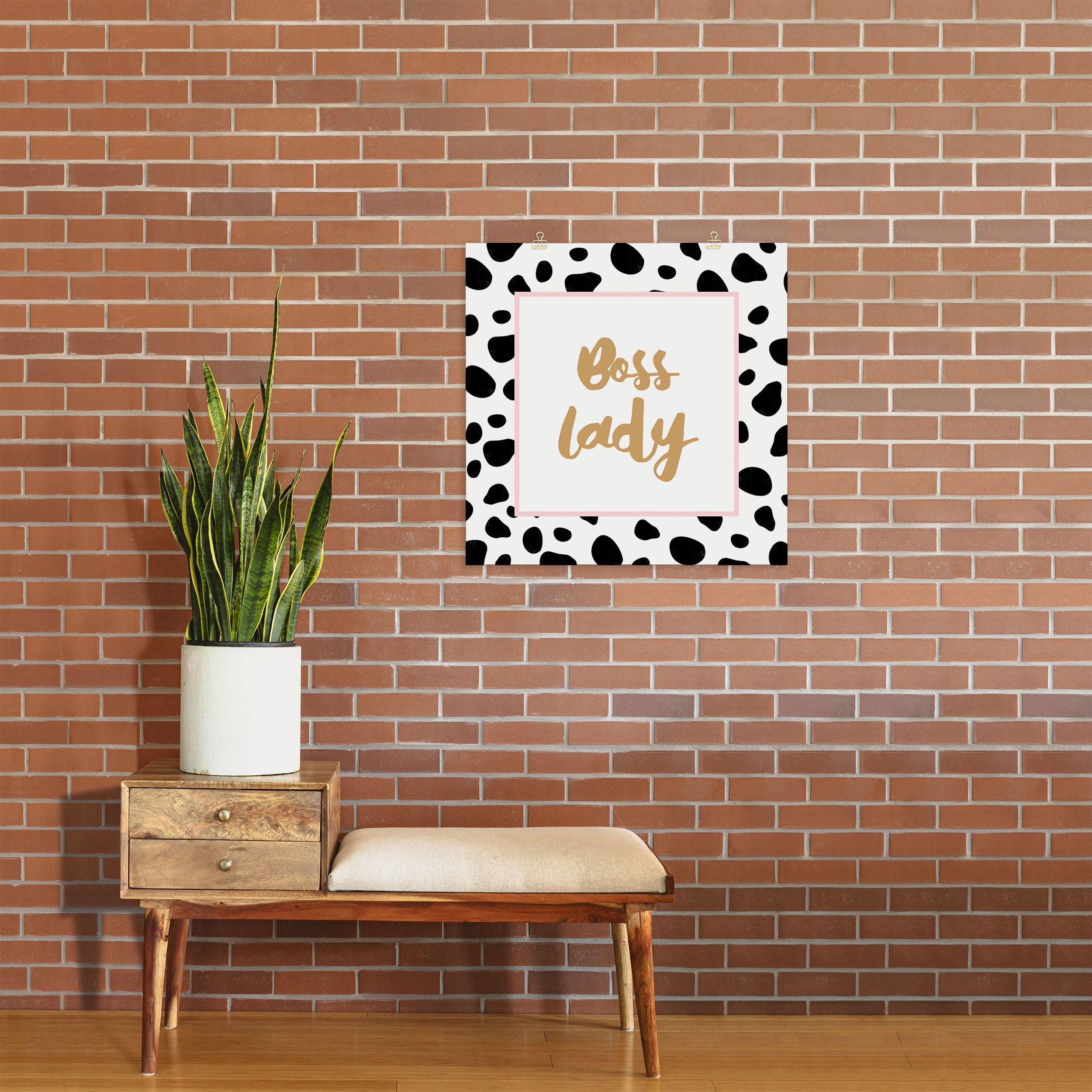Allyson Johnson Bossy Dots Art Print