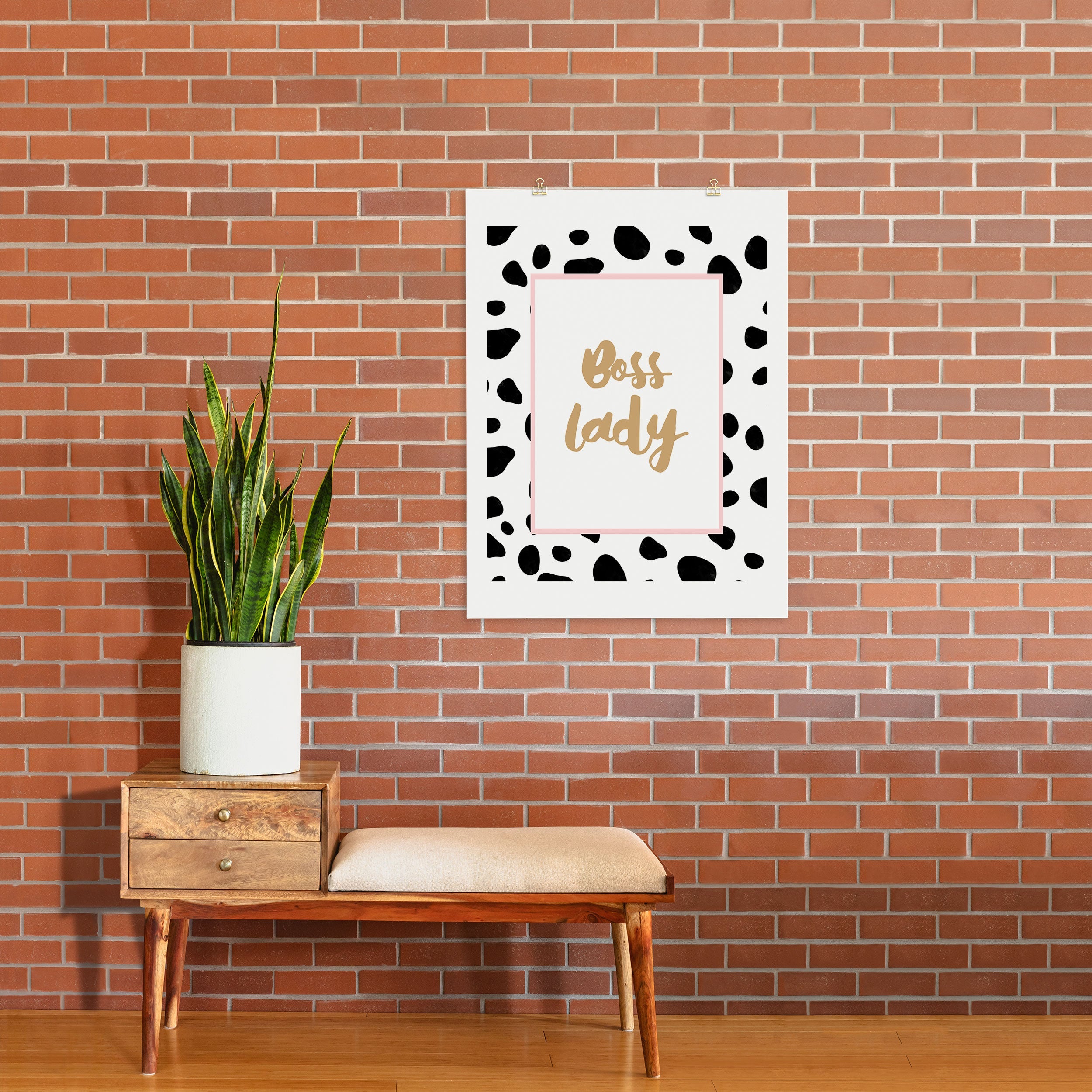Allyson Johnson Bossy Dots Art Print